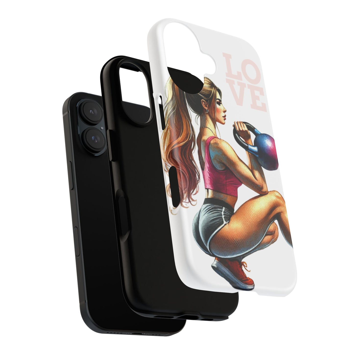 Funda resistente Love for the Gym: protege tu teléfono con resistencia y estilo