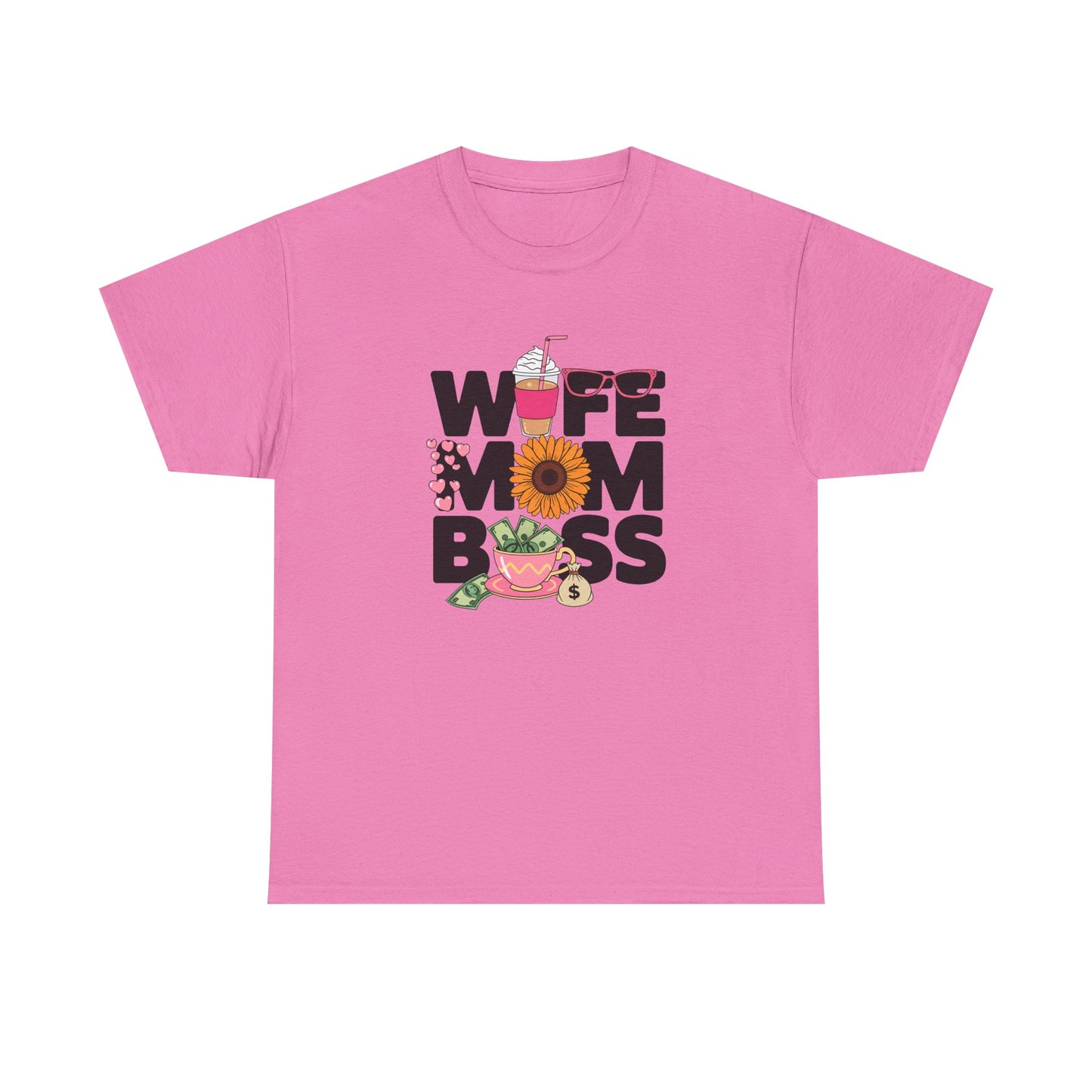 Wife Mom Boss – Heavy Cotton Tee