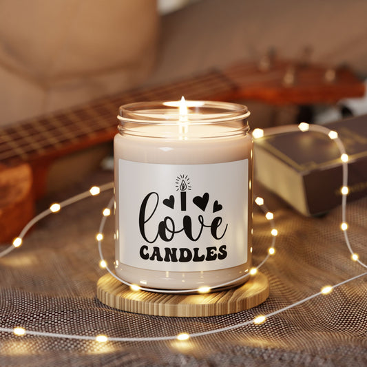 I Love Scented Soy Candle, 9oz