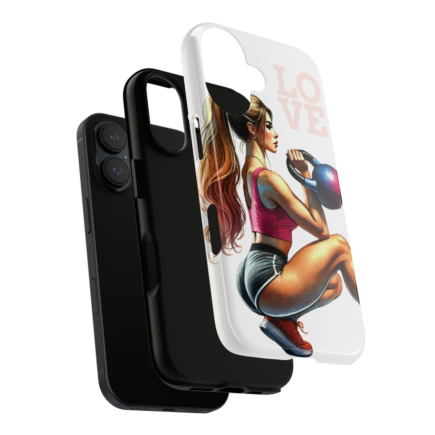 Funda resistente Love for the Gym: protege tu teléfono con resistencia y estilo