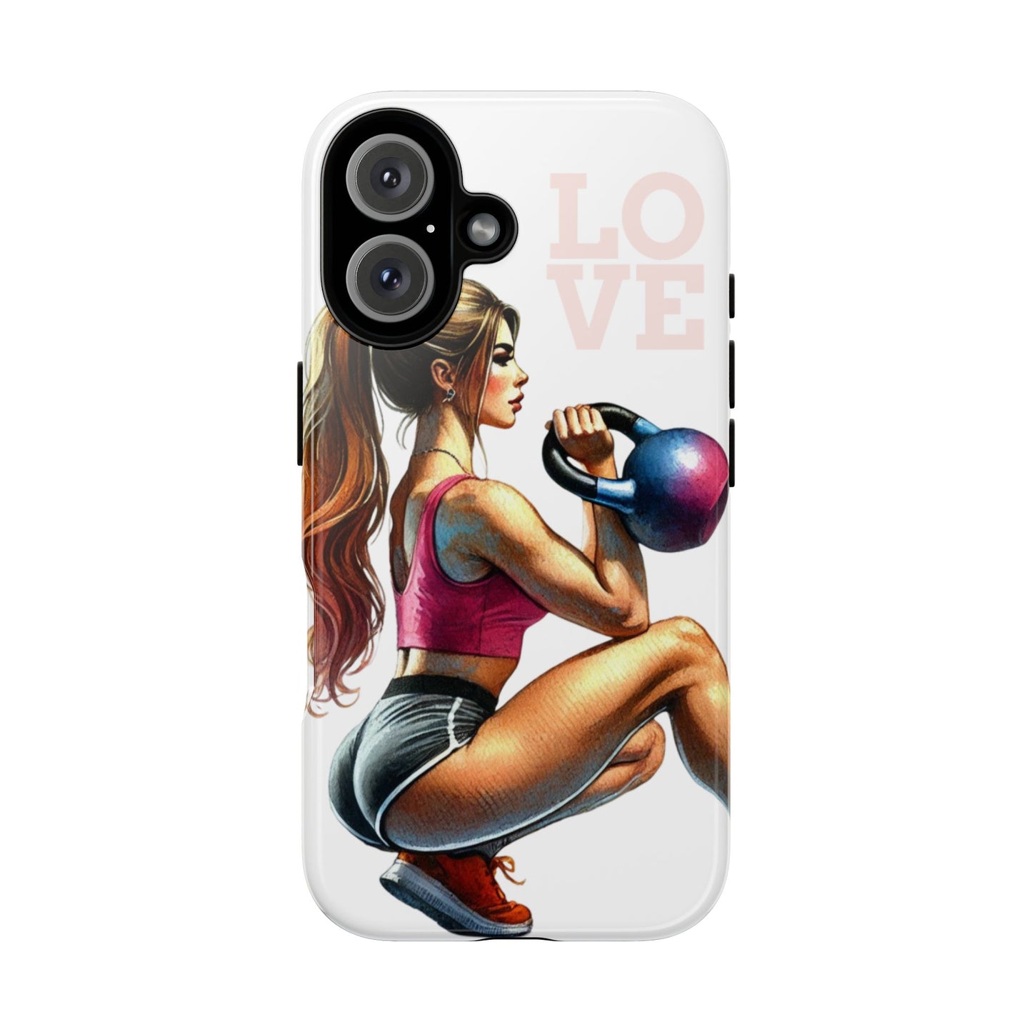 Funda resistente Love for the Gym: protege tu teléfono con resistencia y estilo